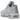 Nike Air Max 95 Big Bubble Wolf Grey sneakers i sideprofil med de ikoniske lagdelte paneler i grå nuancer, hvide snørebånd og synlig Air-dæmpning