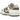 Nike Dunk Low Ironstone Sesame sneakers i en vinklet profilvisning med beige overdel, grå Swoosh-detaljer og en holdbar gummiydersål.