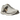 Nike Zoom Vomero 5 Light Bone Ironstone sneakers i vinkelvisning med lysegrå mesh overdel, beige læderoverlays og snørebånd