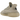 Yeezy Boost 350 V2 Slate sneakers i vinklet visning med grå Primeknit-overdel, sort stribe, hvid Boost-mellemsål og snørebånd.