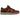 Nike SB Dunk Low Dark Team Red Olive Flak sneakers i vinkelret visning med mørkerød overdel, olivenfarvededetaljer og snørebånd