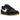 Nike Dunk Low SE Black Grey Gum sneakers i sideprofil med sort læderoverdel, grå overlays og en karakteristisk lys gummisål for et klassisk look