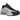 Nike Shox R4 Metallic Silver Black sneakers i sideprofil med sølvfarvet overdel, karakteristiske støddæmpende Shox-søjler og sort Nike-branding.