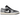 Air Jordan 1 Low Light Smoke Grey Off Noir sneakers i sideprofil med grå ruskindspaneler, sort Swoosh-logo og hvid mellemsål med detaljer.