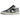 Air Jordan 1 Low Light Smoke Grey Off Noir sneakers i profil med grå ruskindspaneler, sort swoosh og hvid mellemsål i klassisk stil