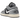 Air Jordan 1 Low Light Smoke Grey Off Noir sneakers set fra siden med grå læderoverdel, sort swoosh og hvid mellemsål