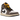 Air Jordan 1 Mid SE White Cave Stone sneakers set fra siden med hvide læderpaneler, beige swoosh og matchende sål