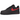 Nike Air Force 1 Low 07 LV8 Bred sneakers i en klassisk vinklet profil med sort læderoverdel, rød Swoosh og detaljer samt en hvid sål.