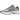 Nike P-6000 Khaki Metallic Silver sneakers i en vinklet visning med khaki mesh-overdel, sølvfarvede detaljer og en robust gummisål