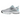 Nike Vomero 5 Pure Platinum Glacier Blue Wolf Grey Metallic Silver sneakers i profil med sølvdetaljer, lyseblå swoosh og mesh.
