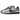 Nike Cortez SE Tiempo Pack Metallic Cool Grey sneakers set fra siden med grå læderoverdel, foldbar pløs og hvid mellemsål med stribe