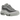 Nike Air Max 95 Light Smoke Grey Anthracite sneakers i en vinklet visning med grå nuancer, synlig Air-dæmpning i sålen og ikonisk lagdelt design.