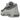Nike Air Max 95 Light Smoke Grey Anthracite sneakers i en 3/4-vinkel med gråtonede lag, sorte snørebånd og synlige Air-enheder i mellemsålen.