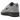 Nike Air Force 1 '07 Low Jewel Cool Grey Black sneakers set fra siden med grå overdel i læder, sort Jewel Swoosh og matchende sort ydersål