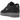 Nike Air Force 1 Low '07 Jewel Black Cool Grey sneakers set fra siden med sort læderoverdel, gråt Jewel Swoosh-logo og hvid sål