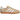 Adidas Gazelle Indoor Magic Beige White sneakers set fra siden med lysebrun ruskindsoverdel, hvide læderstriber og en klassisk brun gummisål