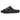 Yeezy Slide Onyx sneakers set fra siden med et minimalistisk design, støbt konstruktion i et stykke og tekstureret sort EVA-skum for komfort.