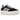 Adidas Gazelle Bold Core Black White sneakers i sideprofil med sort overdel i ruskind, hvide læderdetaljer og høj gummisål