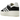 Adidas Gazelle Bold Core Black White sneakers i vinklet visning med sort overdel i ruskind, hvide læderdetaljer og en høj gummisål