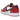 Air Jordan 1 Retro Low OG Chicago (2025) sneakers i en klassisk vinklet profil visning, med den ikoniske rød-hvide læderoverdel og sort Nike Swoosh logo