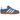 Adidas Gazelle Indoor Blue Fusion Gum sneakers i sideprofil med blå overdel i ruskind, hvide 3-striber og klassisk gummisål