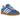 Adidas Gazelle Indoor Blue Fusion Gum sneakers i sideprofil med blå ruskindsoverdel og klassisk gummisål