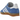 Adidas Gazelle Indoor Blue Fusion Gum sneakers i sideprofil med blå overdel i ruskind og klassisk gummisål