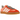 Adidas Gazelle Indoor Beam Orange sneakers sideprofil i orange ruskind med hvide læderstriber og en gennemsigtig brun gummisål