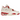Jordan 4 Retro Valentine's Day Sierra Red sneakers i en skrå profil, der viser den cremefarvede læderoverdel, røde detaljer og den synlige Air-sål.