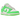 Nike Dunk Low Green Strike sneakers set fra siden med hvid læderoverdel, grønne detaljer, swoosh logo og klassisk flad gummisål.