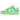 Nike Dunk Low Green Strike sneakers vist fra siden med levende grønne læderoverlejringer, hvid base og ikonisk sort Nike Swoosh på siden