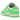 Nike Dunk Low Green Strike sneakers set fra siden med hvid læderbase, kontrasterende grønne detaljer, klassisk swoosh og robust gummisål