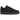 Nike Air Force 1 Low Triple Black Canvas sneakers set fra siden med sort lærredsoverdel, matchende sorte snørebånd og slidstærk gummisål
