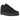 Nike Air Force 1 Low Triple Black Canvas sneakers i sideprofil med sort overdel i lærred, tonale snørebånd og matchende gummisål.
