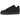 Nike Air Force 1 Low Triple Black Canvas sneakers set fra siden med sort lærredsoverdel, matchende sort sål og klassiske sorte snørebånd.