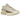Nike Air Max Dn Light Khaki Team Gold sneakers i en vinklet profilvisning med beige overdel, synlig Dynamic Air-enhed og tekstureret ydersål