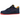 Nike Air Force 1 Low Retro Lettering sneakers i sideprofil, der viser den blå læderoverdel, hvide detaljer og den klassiske Air-sål med branding.