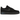 Nike Air Force 1 Low 07 Black University Blue sneakers set fra siden med sort overdel, lyseblå swoosh og klassisk hvid mellemsål i gummi