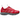 Nike Air Max Sunder Offspring Gym Red Denim sneakers i en vinklet visning med lynlås, rød denim tekstiloverdel og hvid mellemsål