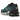 Nike Air Max Plus Dot Pattern Black Dusty Cactus sneakers i profil, med sort prikket overdel, blå accenter, karakteristiske bølgede linjer og Air-sål.