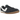 Nike Moon Shoe SP Jacquemus Off Noir sneakers sideprofil med sort tekstiloverdel, ruskindspaneler og en unik vaffelmønstret ydersål i sort gummi.