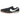 Nike Moon Shoe SP Jacquemus Off Noir sneakers i en detaljeret profilvisning med sorte ruskindsoverlays og et unikt snøresystem.