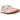 Nike Moon Shoe SP Jacquemus Aluminum Pink sneakers set fra siden med rosa tekstiloverdel, hvide detaljer og unik bølget sålprofil