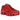 Nike Shox TL Gym Red White sneakers set fra siden med markant rød overdel, hvidt swoosh og karakteristiske støddæmpende Shox-søjler