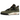 Air Jordan 4 Retro OG SP Undefeated sneakers i en sideprofil med olivengrøn overdel, orange detaljer, sort mellemsål og synlig Air unit.