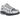 Nike P-6000 Photon Dust Anthracite sneakers i en stilfuld sideprofil med grå mesh-overdel, lagdelte læderpaneler og hvid gummisål
