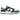 Nike Dunk Low Gorge Green Gold Mini Swoosh sneakers i en sideprofil med hvid læderoverdel, grønne detaljer og et lille gyldent Swoosh-logo