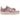 Nike Air Force 1 Low Pink Oxford Tassels sneakers i sideprofil, med lyserød overdel, flade snørebånd og dekorative kvaster på snørebåndene.