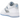 Nike Air Force 1 Low Invisible Woman 2.0 sneakers i sideprofil med transparent plastikoverdel, hvide læderdetaljer og en tyk sål