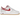 Nike Air Force 1 Low 07 LV8 Summit White Varsity Red Gum sneakers set fra siden med rød swoosh-detalje og en klassisk brun gummisål